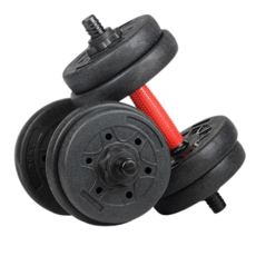 UNIQ 몸짱만들기 런웨이브 더블 리프팅 아령 바벨 근력운동, 10kg, 1개