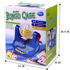 兒童桌遊賓果遊戲機 Bingo搖獎機 兒童賓果機 益智多人互動連連看玩具遊戲對獎玩具, 1個, 彩盒微凹（已折扣、商品完整、自用可選）