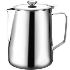 우유스팀기 눈금 스팀피쳐 거품컵 바리스타용품 라커, 1개, 1500ml 뚜껑 미포함