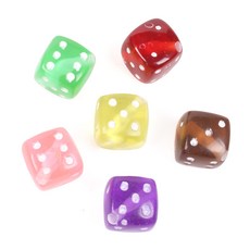 비즈공예 팔찌만들기 모양구슬 100g, 1봉, 31 모양구슬 (주사위12mm)