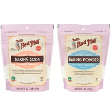 베이킹 소다 454g + 베이킹 파우더 397g, 1세트, 851g