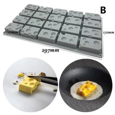 홀 치즈 실리콘 몰드 케이크 초콜릿 베이킹 도구 장식 베이크웨어, 1개
