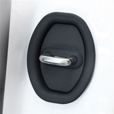 실리콘 차량용 도어스 스트라이커 보호 자동차 도어스 스트라이커 커버 문짝, 화이트