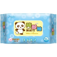 IFaith 適膚克林 純水濕紙巾 台灣製 86抽 寶寶用 無酒精 DS009, 1個, 隨即抽86抽