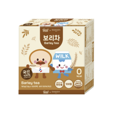 다하다 브레드이발소 보리차, 1개, 100개입, 1.6g