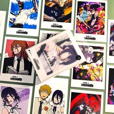 체인소맨 포토카드 세트 덴지 마키마 레제 파워 폴라로이드 40장, 1세트, 체인소맨 포토카드 40장