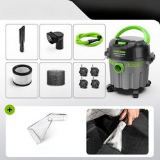 차량용 진공청소기 세차용 산업용 30L 흡입기 미용실 업소용, 10L 원단 패드 포함, 기본 모델명/품번