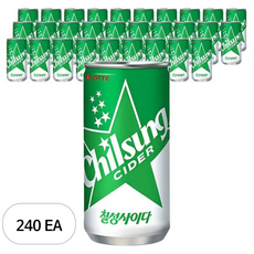 롯데 칠성사이다 캔, 210ml, 240개