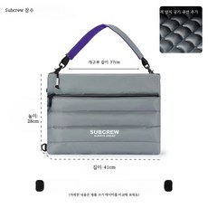 14인치 노트북 가방 프리미엄 충격방지 크로스백 남녀공용 스타일 가죽노트북가방 숄더백, 1개, 아침 그레이 14-16인치 노트북용