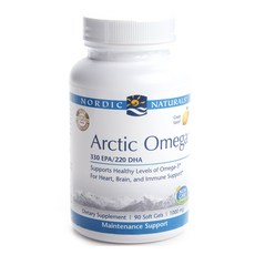 Nordic Naturals Arctic Omega 330 EPA 220 DHA軟膠囊 檸檬口味 1000mg, 90顆, 1罐