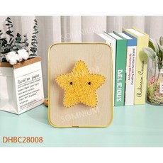 스트링아트 도안 DIY 나무 보드 공예품 장식품 소품 만들기, 15x20, 별