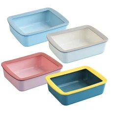 超大貓砂盆，防濺貓砂盆，加大貓廁所，深型貓砂盆，寵物廁所, 灰白色, 1個