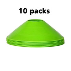 민첩성 훈련용 축구 콘 연습 장비 스포츠 디스크 장애물 회피, 1. green 10pcs, 1개