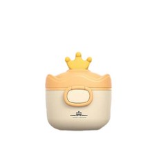 BABY CROWN 嬰幼兒奶粉便攜密封罐, 巴洛克黃 - 小號, 1個