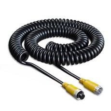 汽車音響彈簧伸縮音源線，鍍金接頭，適用多種設備, 大貨車, 6米航空頭彈簧線, 通用