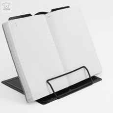 리2치점빵 접이식 각도조절 독서대(19cm) 블랙 철재 노트북