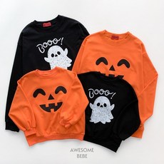 韓國童裝 萬聖節南瓜幽靈親子裝全家裝 現貨發票