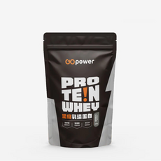 GOPower 果果能量 濃縮乳清蛋白飲 芝麻拿鐵風味, 500g, 1個