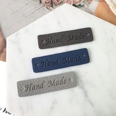 쎄비 모노 가죽라벨 45x12mm, 라이트 그레이 (20195), 1개