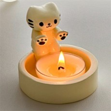 미소 촛대 향초