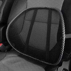 차량용 메쉬 등쿠션 허리 지지 통풍 시트 차량용허리쿠션, 1개