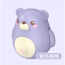 蘋果樹精選 電動磁性搖擺萌寵 寶寶玩具, 1個, 紫色萌熊
