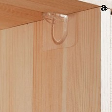 접착식 무타공 선반 책장 받침대 옷장 싱크대 칸막이 선반받침대ㄱ브라켓, 선반받침스티커