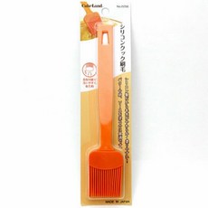 日本CakeLand 耐熱料理矽膠刷, 橘色, 1個