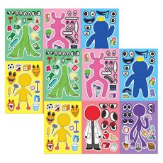 레인보우 프렌즈 코디 스티커 12매 rainbow friends S0407, 12개