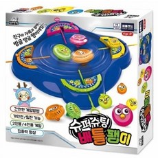 애들랜드 슈퍼슈팅 배틀팽이 게임, 혼합색상, 2개