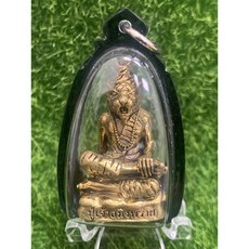 龍婆年 虎頭魯士防水殼 純銀外殼 護身符 信仰加持 平安順遂, 金色防水殼, 1個