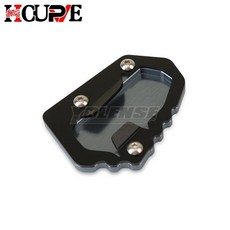 오토바이 킥 스탠드 사이드 확장 확대기 플레이트 패드 적합, 1개, 3. Gray-NO LOGO