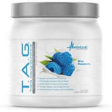 Metabolic Nutrition TAG Trans Alanyl Glutamine 100% L-Glutamine Peptide Powder Pre Intra Post, 14.1 ounce (Pack of 1), Blue Raspberry, 1개, 400g