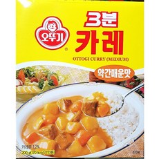 약간매운맛카레 식재료 주방 요리 3분 약간매운맛 카레 200g X6