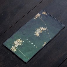 중국 스타일 스웨이드 패브릭 양면 티 타월 다이닝 테이블 매트 인쇄 찻주전자 청소 천, 1개, 2. Style 6