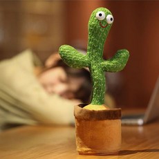 學說話玩具玩偶 網紅同款會跳舞仙人掌 會扭動 會唱歌 會跳舞 生日禮物, 1個, 【基礎款】唱歌+跳舞+學說話+錄音