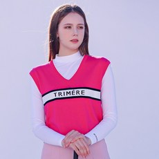 트리메르 여성 골프 니트 베스트 데일리 조끼