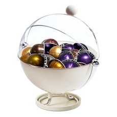 제이에스 클래식 캡슐커피 보관함, 1개, 크리미화이트