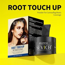 SEVICH Root Touch up 브러시가 있는 헤어라인 파우더 탈모 숨김 여성 남성용 얇은 그레이 헤어 섀도우 토퍼 48시간 메이크업 지속 8g 대용량 블랙 [호환], 레드 브라운
