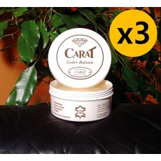 캐럿 레더 밤 가죽 보호제 코팅제 에센스 크림 320mL 3개 독일직구 Carat