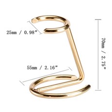 Beard 남성 면도 솔틀 면도기 스테인리스강 브래킷 세트 전문 살롱 홈 도구, Gold, 02 Gold, 1개