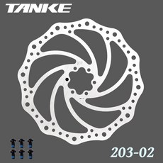 TANKE 자전거 디스크 브레이크 140 160 180 203 볼트가있는 로터 유압 도로 산악 MTB 오일 슬릭 부품, 10 203-02 1pcs