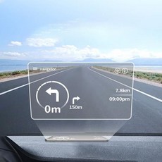 차량용 HUD 헤드업 네비반사필름 디스플레이 부착형 필름 자동차 HUD 반사필름 15X13cm A311, 단품