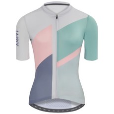 BAISKY百士奇自行車女款空力短車衣 七巧板 灰 時尚舒適透氣自行車上衣