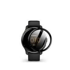 Garmin Vivoactive 6 GPS 專用 防刮軟膜 全螢幕保護貼, 1個, 【3D曲面複合】軟膜, 黑框