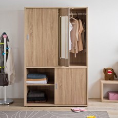 【品樂生活】森居穿衣鏡推門衣櫥 MY-PU892AK 衣櫥櫃 衣櫃 木衣櫥 木衣櫃 平開門衣櫥