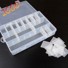 24칸 칸막이분리 보빈케이스 실보관함 칸크기조절 십자수, 1개