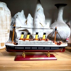 타이타닉 모형 장식품 거실 인테리어 크루즈 선박 프라모델 장식, J 모델 30x5x16CM