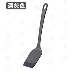 MARNA 耐熱矽膠平鏟 炒菜鏟 料理鏟 方形矽膠鍋鏟 不傷鍋具, 1個, 方形矽膠平鏟-深灰色