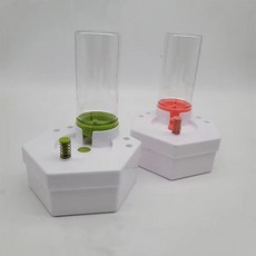 台灣發貨 洗筆器 畫筆清洗器 顏料洗筆桶 洗筆筒 兒童適用 水彩調色盤洗筆桶調色盤洗筆杯毛筆清洗器畫筆清潔, 六邊形粉色